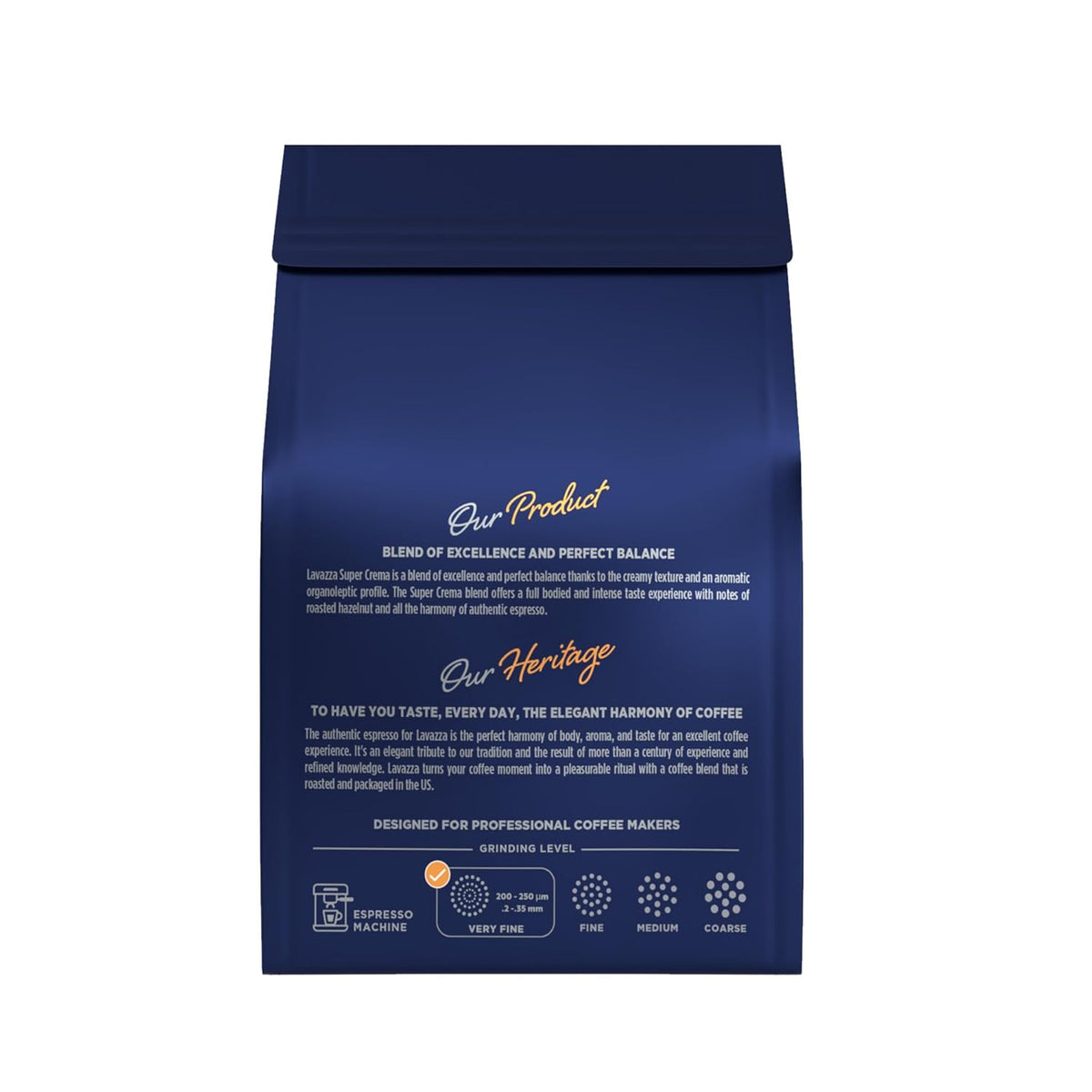 medium espresso roast calibrated for full body and creamy finish