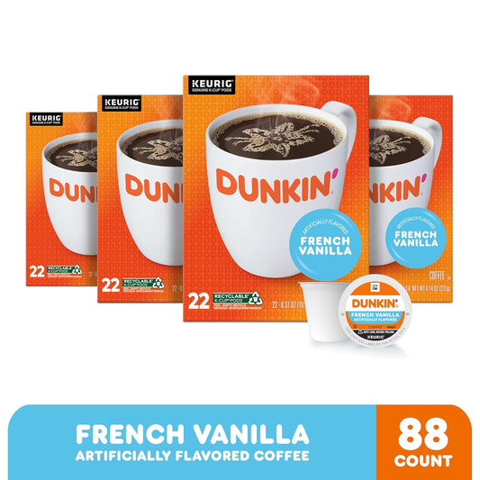 medium roast coffee with artificial french vanilla flavoring