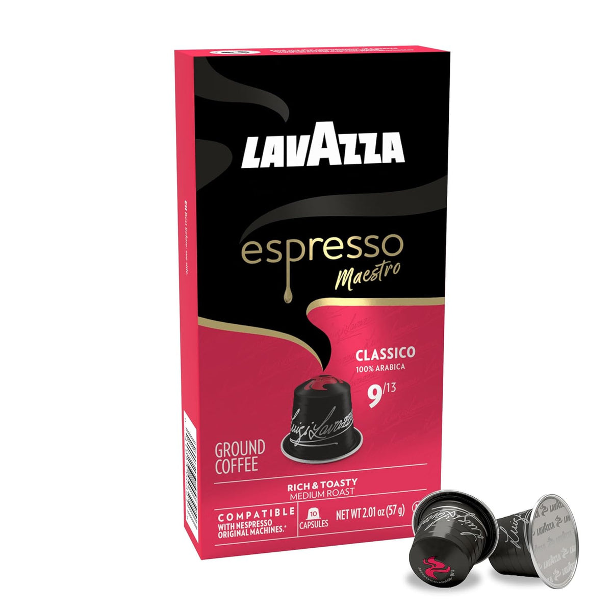 medium roast with 9/13 intensity and sweet, balanced flavor profile