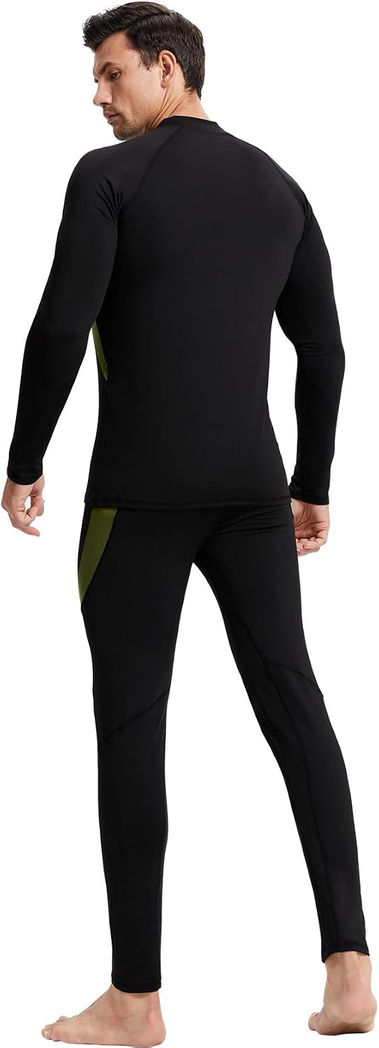 Mens Thermal Underwear Long Johns Set – Cold Weather Hunting Base Layer for Ice Fishing Shacks and Backwoods Trips