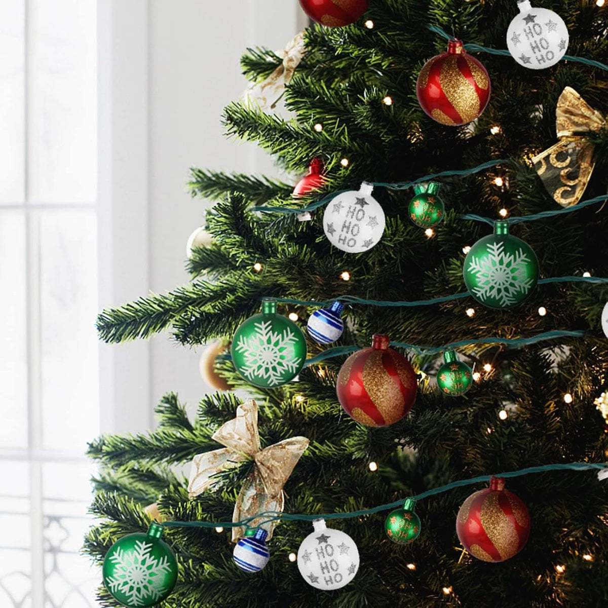 MerryMuse Cool-Touch Christmas Ball Lights, Child-Safe Nursery and Playroom String Lights with LED and Remote