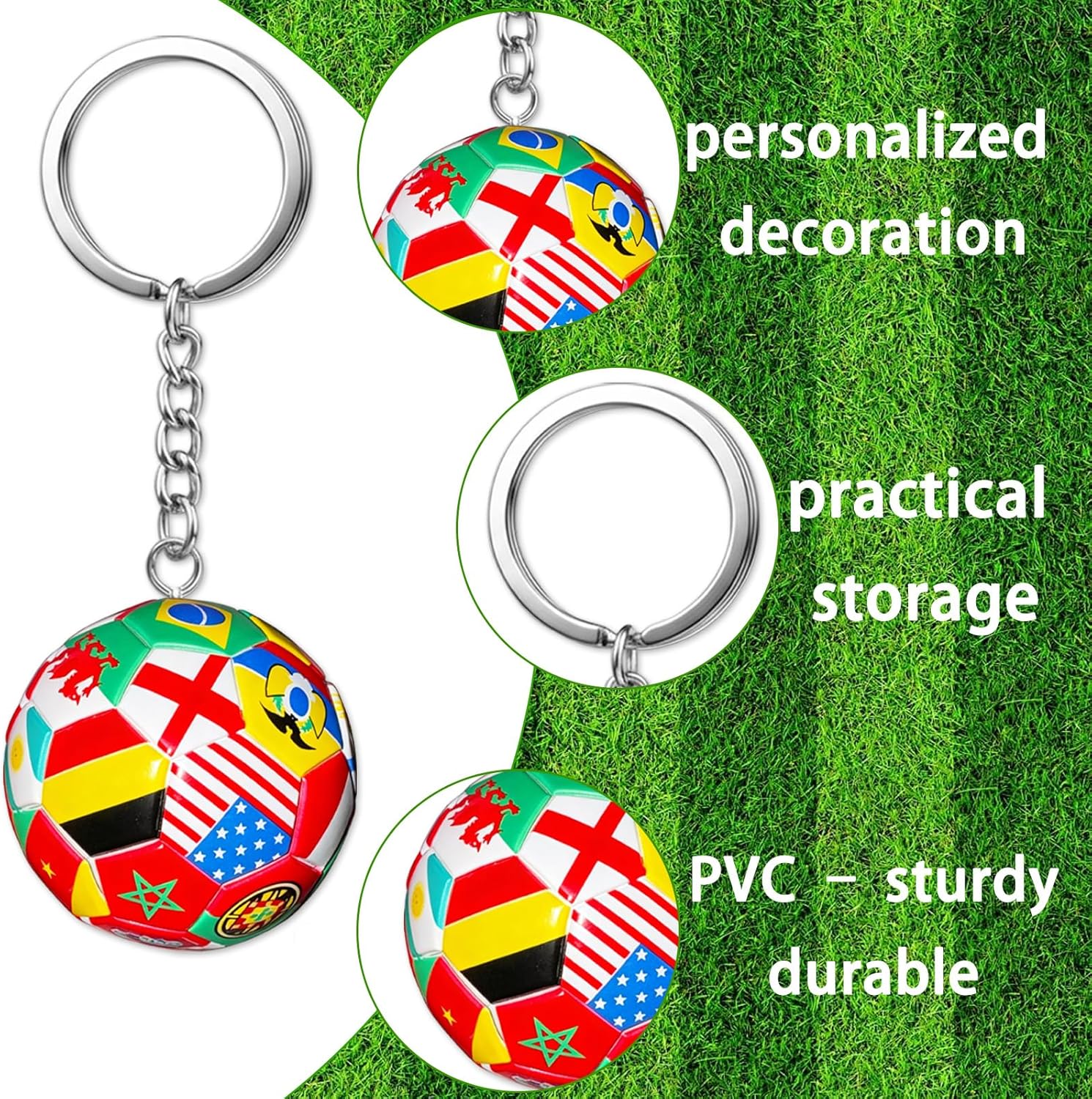 metal key ring attachment for secure fastening