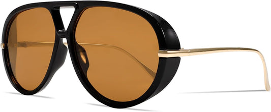 metal oversized aviator frame in 62mm lens width
