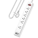 6 Ft - White(6 Outlets)