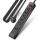 10 Ft - Black(6 Outlets)