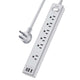 6 Ft - Grey(6 Outlets)