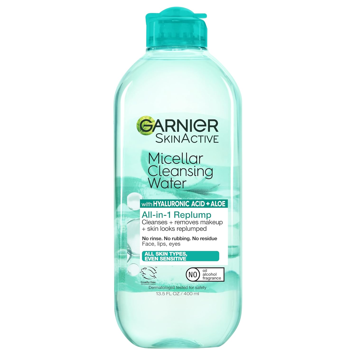 micellar water technology that captures dirt, oil, and makeup without rubbing