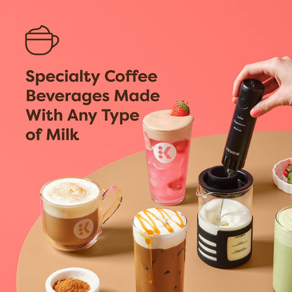 microwave-safe frothing cup with built-in measurement fill lines