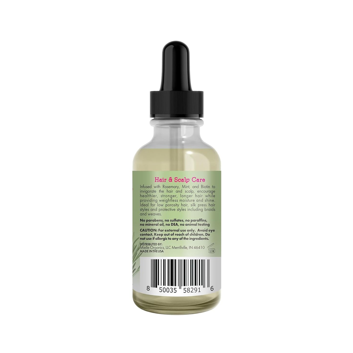 Mielle Organics Rosemary Mint Light Hair Oil – Evening Scalp Ritual for Stress Relief and Mindful Hair Care