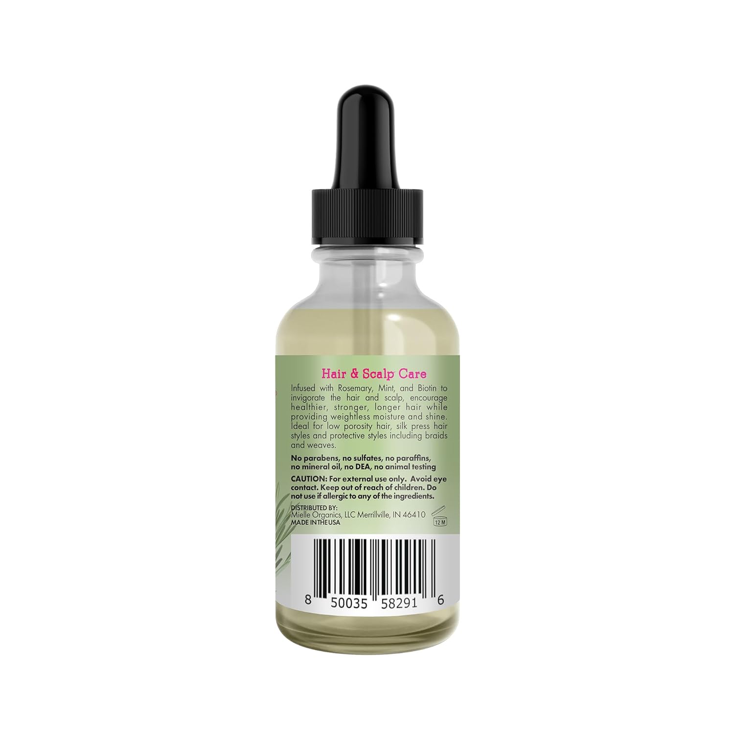 Mielle Organics Rosemary Mint Light Hair Oil – Evening Scalp Ritual for Stress Relief and Mindful Hair Care