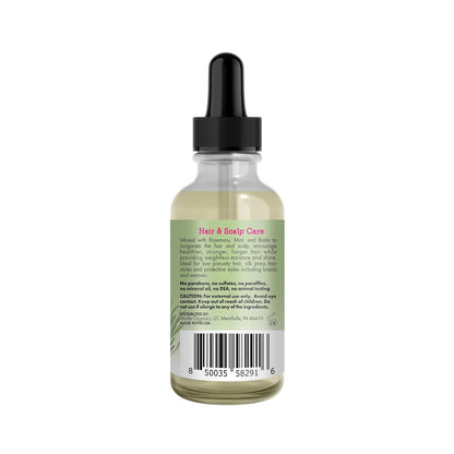 Mielle Organics Rosemary Mint Light Hair Oil – Evening Scalp Ritual for Stress Relief and Mindful Hair Care
