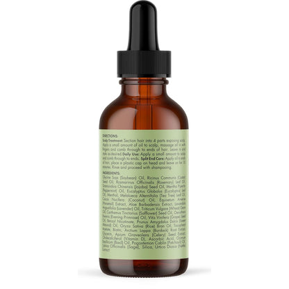 Mielle Organics Rosemary Mint Scalp Oil – Nightly Self-Care Ritual for Dry, Flaky Scalp Relief