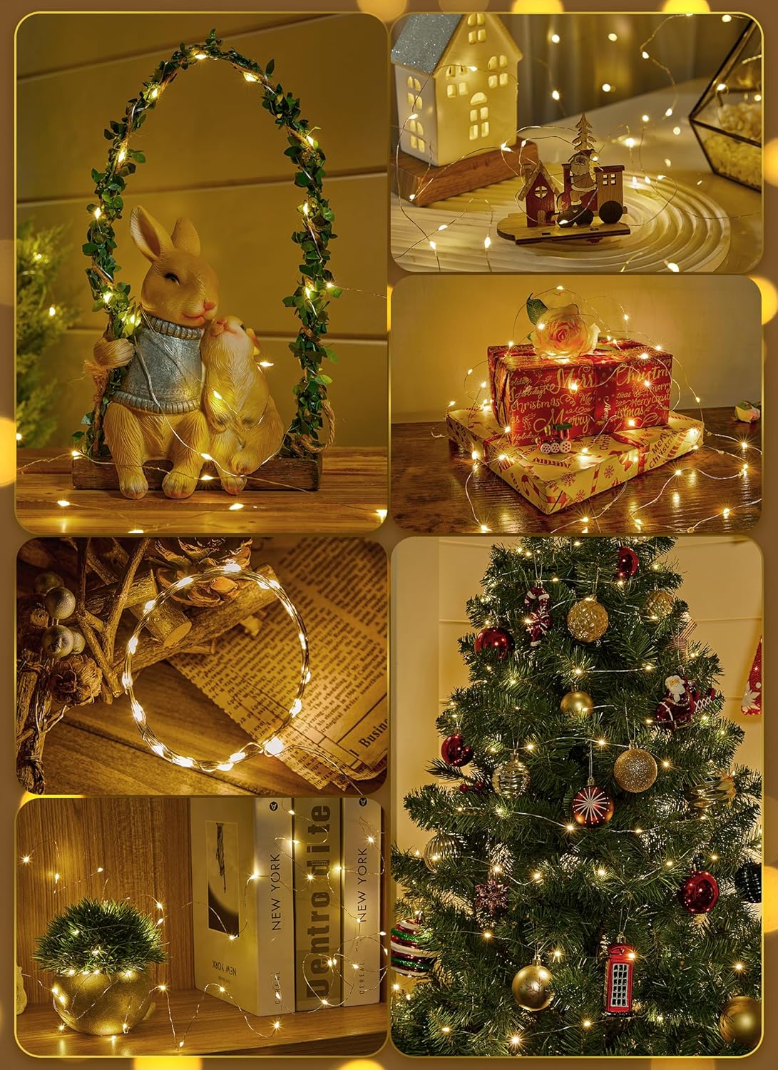 Minetom LED Starry String Lights – Housewarming Gift for Women, Waterproof Cozy Lighting for New Homeowners