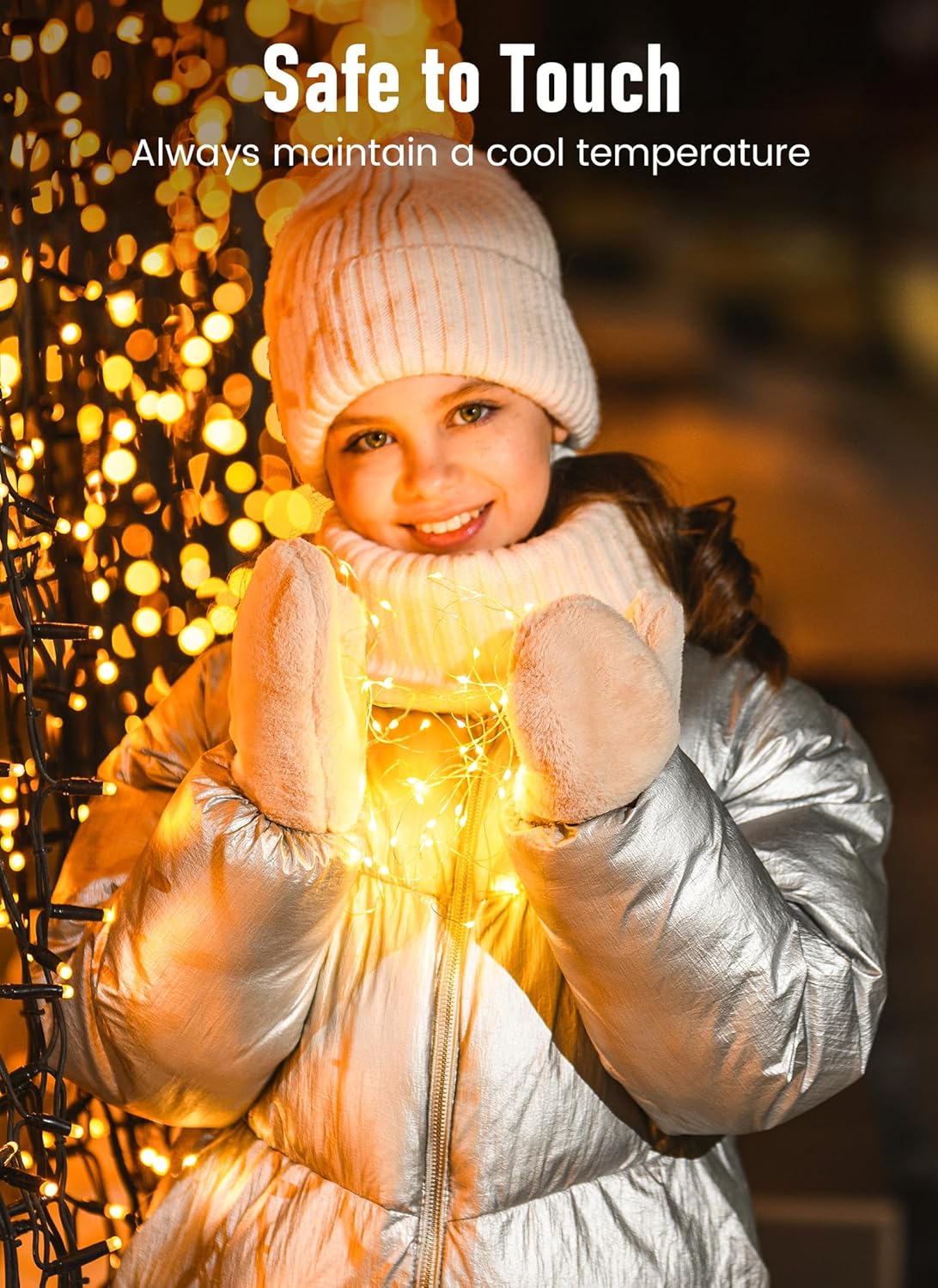 Minetom Twinkle Fairy Lights – Safe Kids Room Decor with Low-Heat LED, 33 ft Warm White String Lights with Remote and Timer