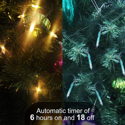 Minimax-M3 Outdoor String Lights – Patio & Pergola Decor, Battery Powered IP44 Waterproof 18ft