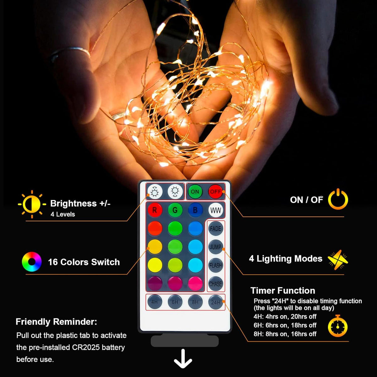 Minimax Nursery String Lights – Child Safe Color Changing LEDs with Auto Shutoff for Playroom