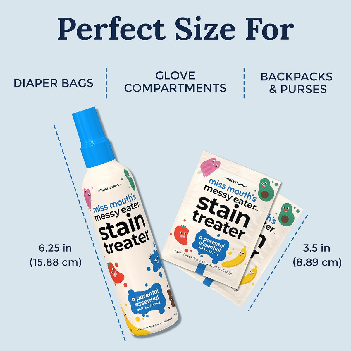 Miss Mouth's Messy Eater Stain Treater – All-Purpose Home Stain Remover for Laundry Room and Living Areas