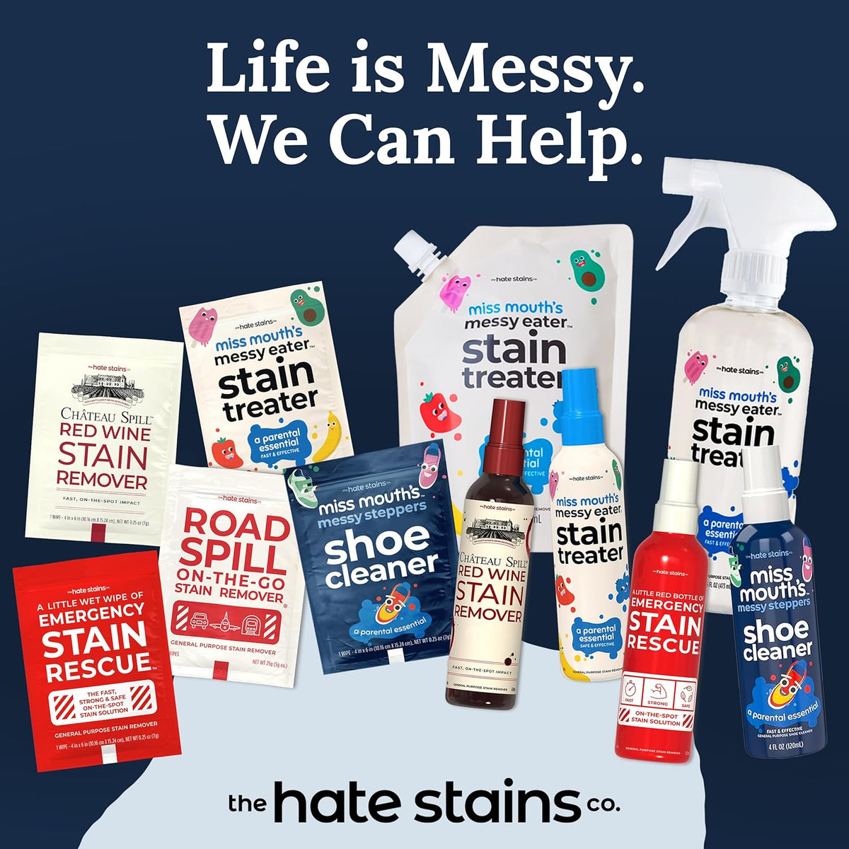 Miss Mouth's Messy Eater Stain Treater – All-Purpose Home Stain Remover for Laundry Room and Living Areas