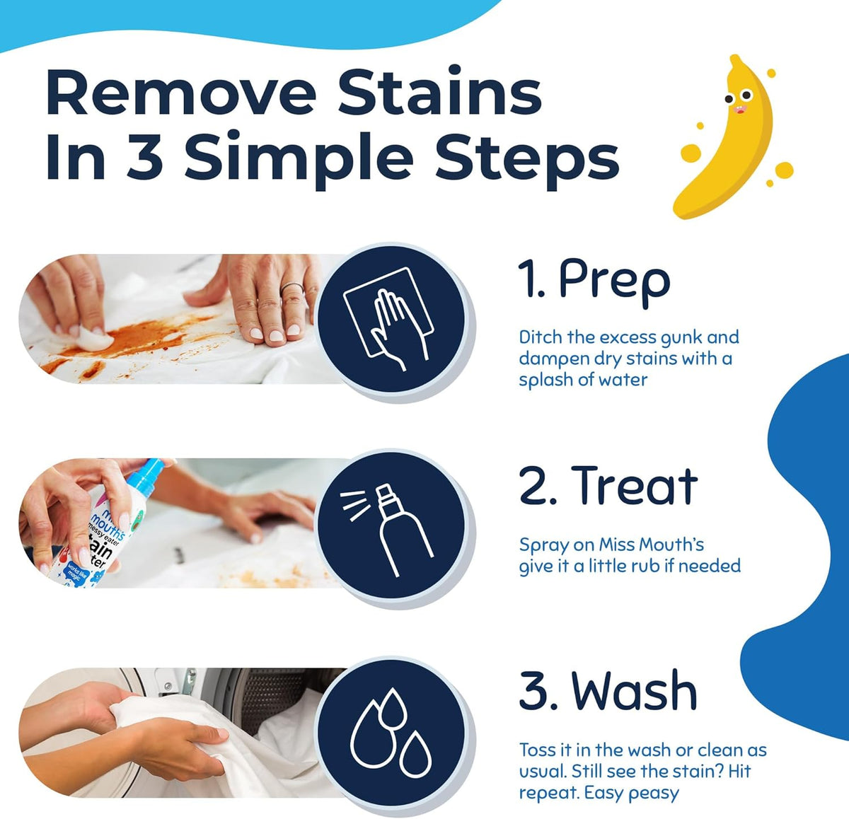 Miss Mouth's Messy Eater Stain Treater Spray – Peace-of-Mind Stain Remover for Calm Routines and Clean Spaces