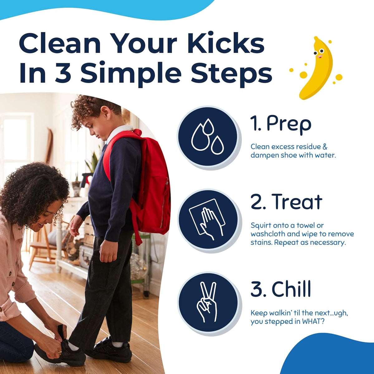 Miss Mouth's Messy Steppers Shoe Cleaner – Portable Wipes for Field, Trail, and After-Sport Touch-Ups