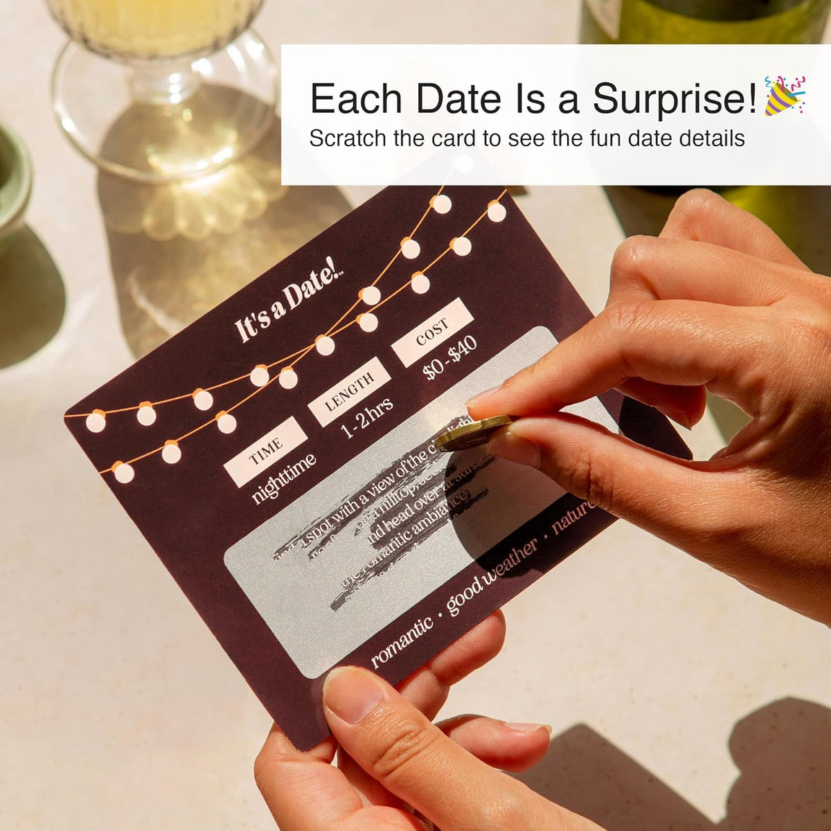 mix of at-home, out-and-about, and budget-friendly date categories