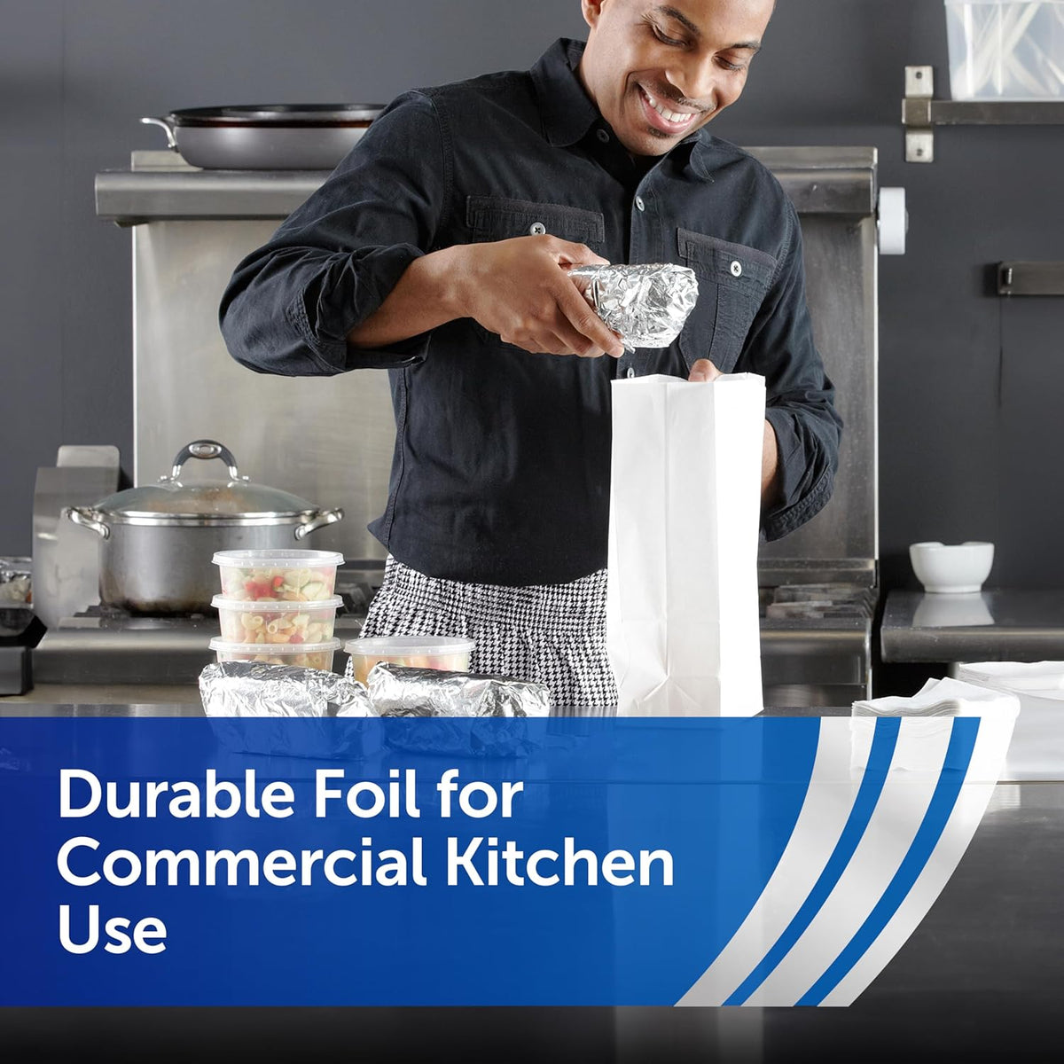 moldable reynolds wrap aluminum that conforms for a tight seal around food