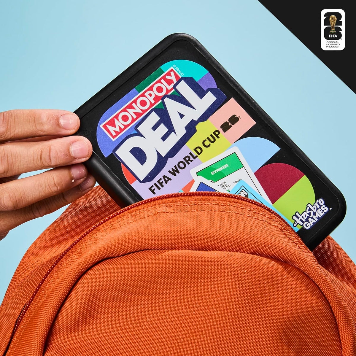Monopoly Deal FIFA World Cup 2026 Edition – Safe Screen-Free Card Game for Kids Ages 8+, 15-Minute Playroom Activity