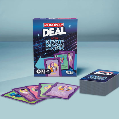 Monopoly Deal: KPop Demon Hunters Card Game – Birthday Gift for KPop Fans Ages 8 and Up, Ready to Gift