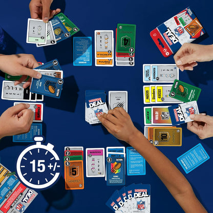 Monopoly Deal NFL Edition – Safe Family Card Game for Kids Ages 8+ and Parents in the Playroom