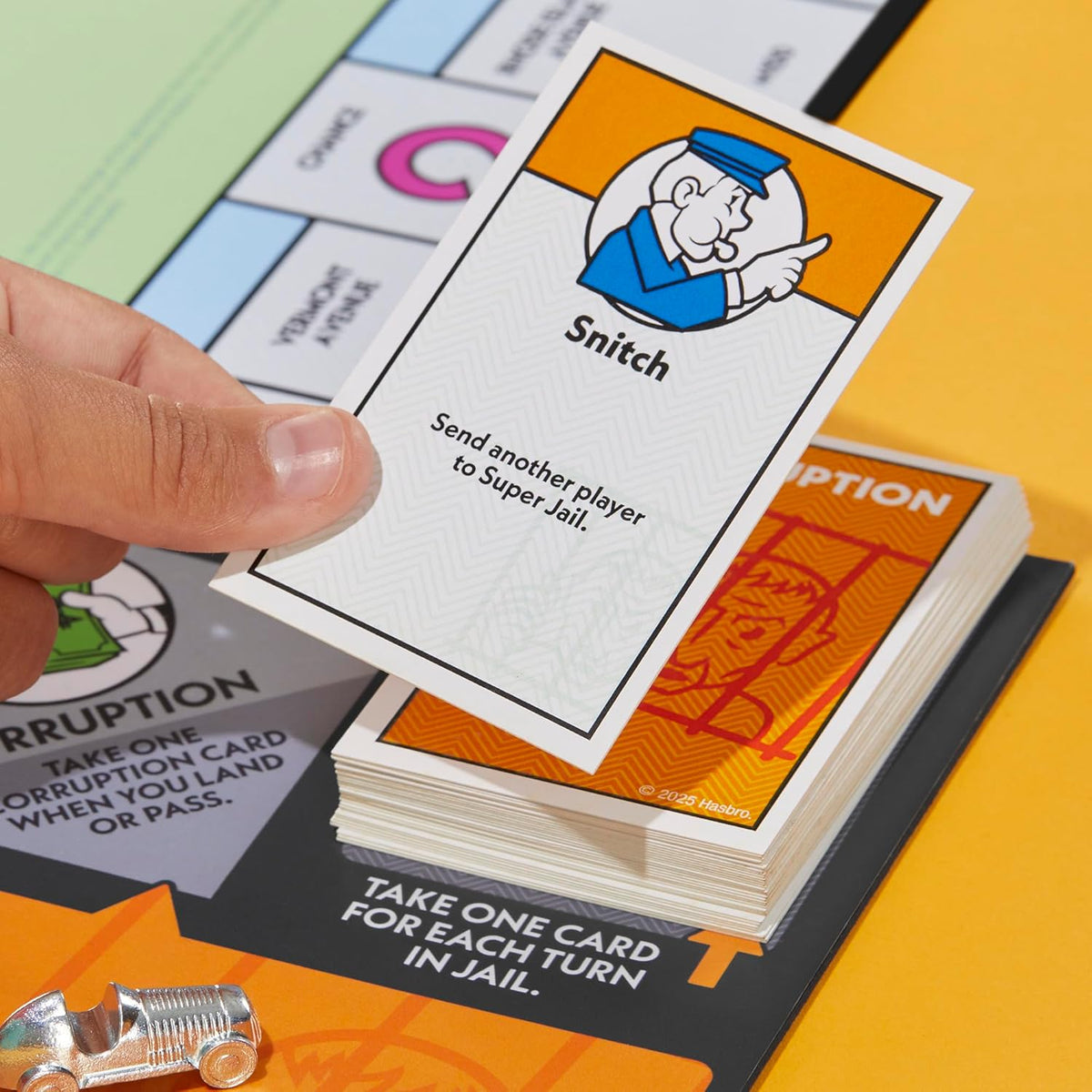 Monopoly Go to Jail Expansion – Safe Indoor Activity for Playroom and Family Game Nights, Ages 8+, 2-6 Players