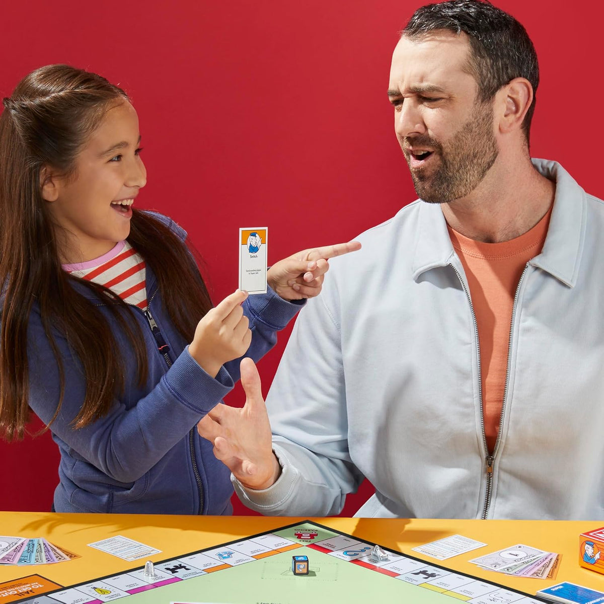 Monopoly Go to Jail Expansion – Safe Indoor Activity for Playroom and Family Game Nights, Ages 8+, 2-6 Players