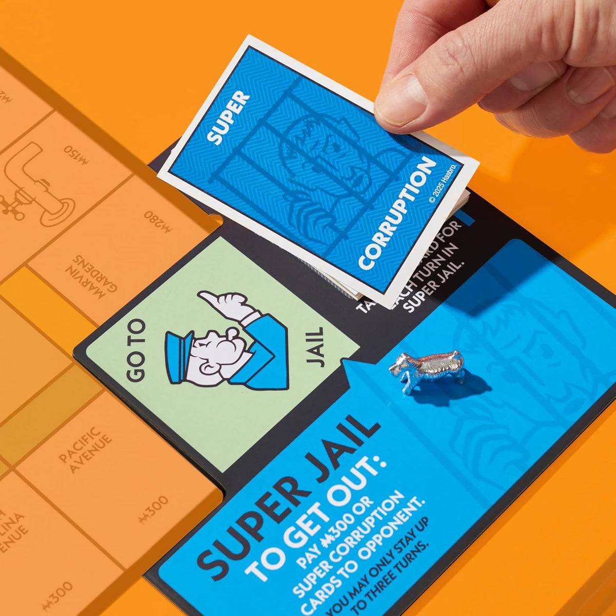 Monopoly Go to Jail Expansion – Safe Indoor Activity for Playroom and Family Game Nights, Ages 8+, 2-6 Players