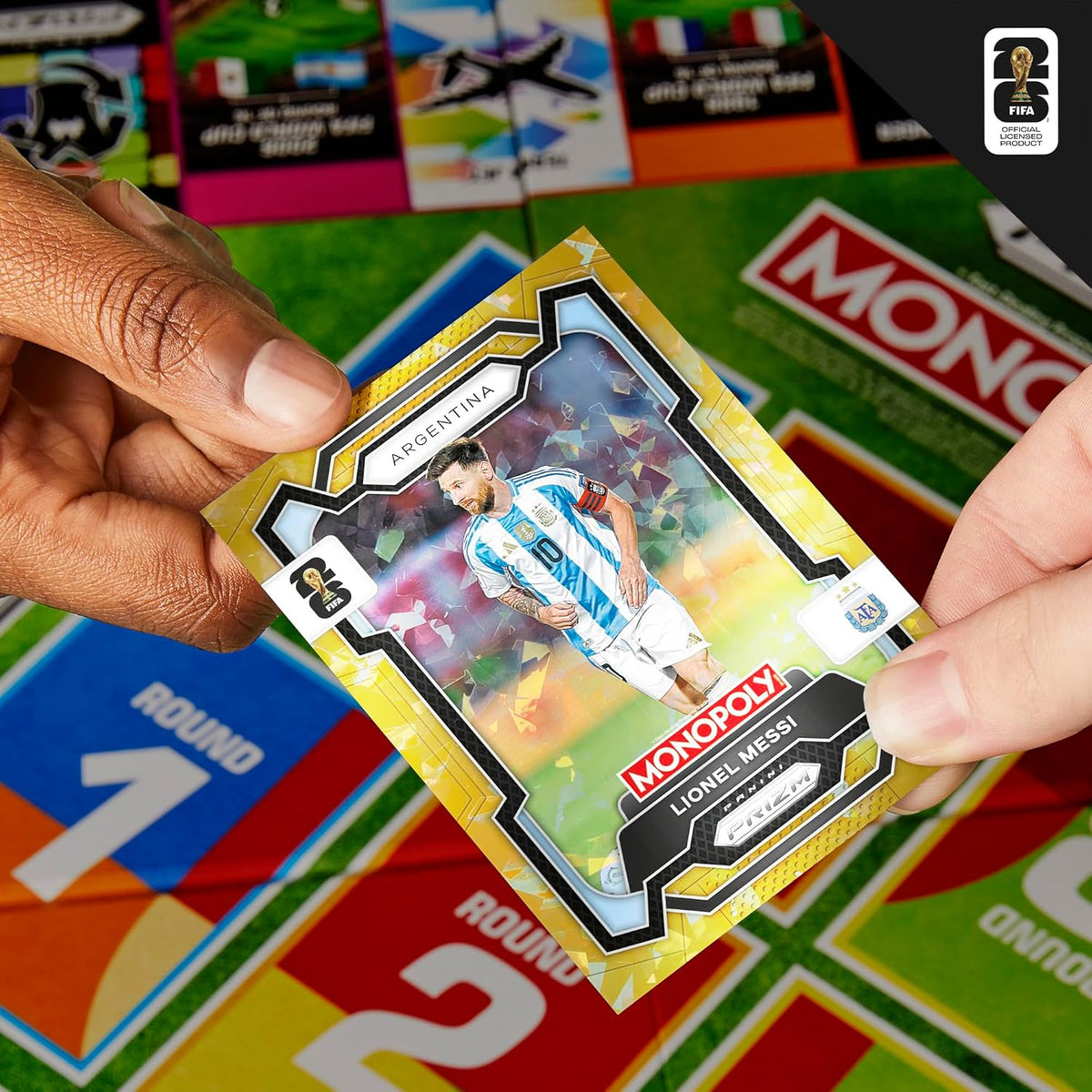Monopoly Panini Prizm: FIFA World Cup Board Game – Hobby Collection Upgrade for Collector Hobby Rooms and Display Shelves