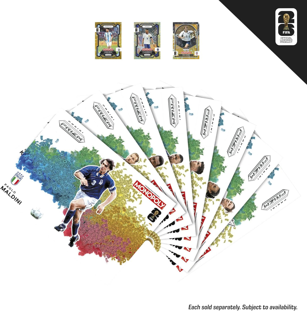 Monopoly Panini Prizm: FIFA World Cup Board Game – Hobby Collection Upgrade for Collector Hobby Rooms and Display Shelves