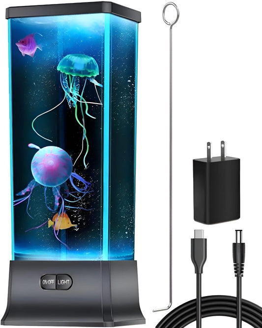 motor-driven water current that animates realistic faux jellyfish
