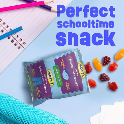Mott's Portable Halloween Chewy Fruit Snacks for Family Movie Nights – Picnic and Tailgate Ready Pouch Snack, Assorted 40 Ct