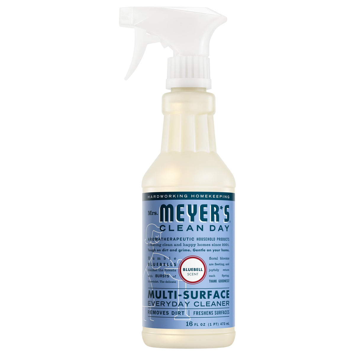 MRS. MEYER&amp;#39;S CLEAN DAY Multi-Surface Everyday Cleaner, Bluebell Scent, 16 Fl Oz Bottle