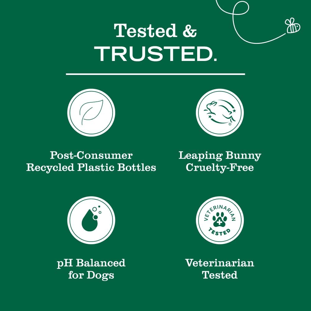 Mrs. Meyer's Clean Day 3-in-1 Dog Shampoo, White Peach & Sweet Chamomile Long-Lasting Scent