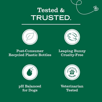 Mrs. Meyer's Clean Day 3-in-1 Dog Shampoo, White Peach & Sweet Chamomile Long-Lasting Scent
