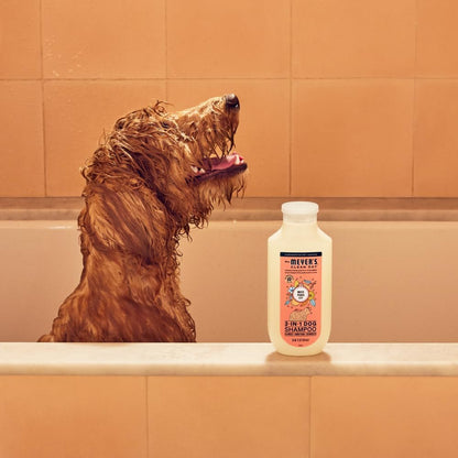 Mrs. Meyer's Clean Day 3-in-1 Dog Shampoo, White Peach & Sweet Chamomile Long-Lasting Scent