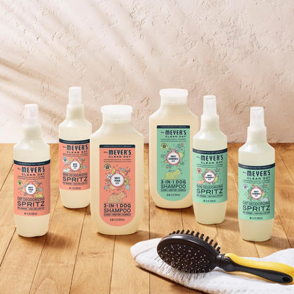Mrs. Meyer's Clean Day 3-in-1 Dog Shampoo, White Peach & Sweet Chamomile Long-Lasting Scent