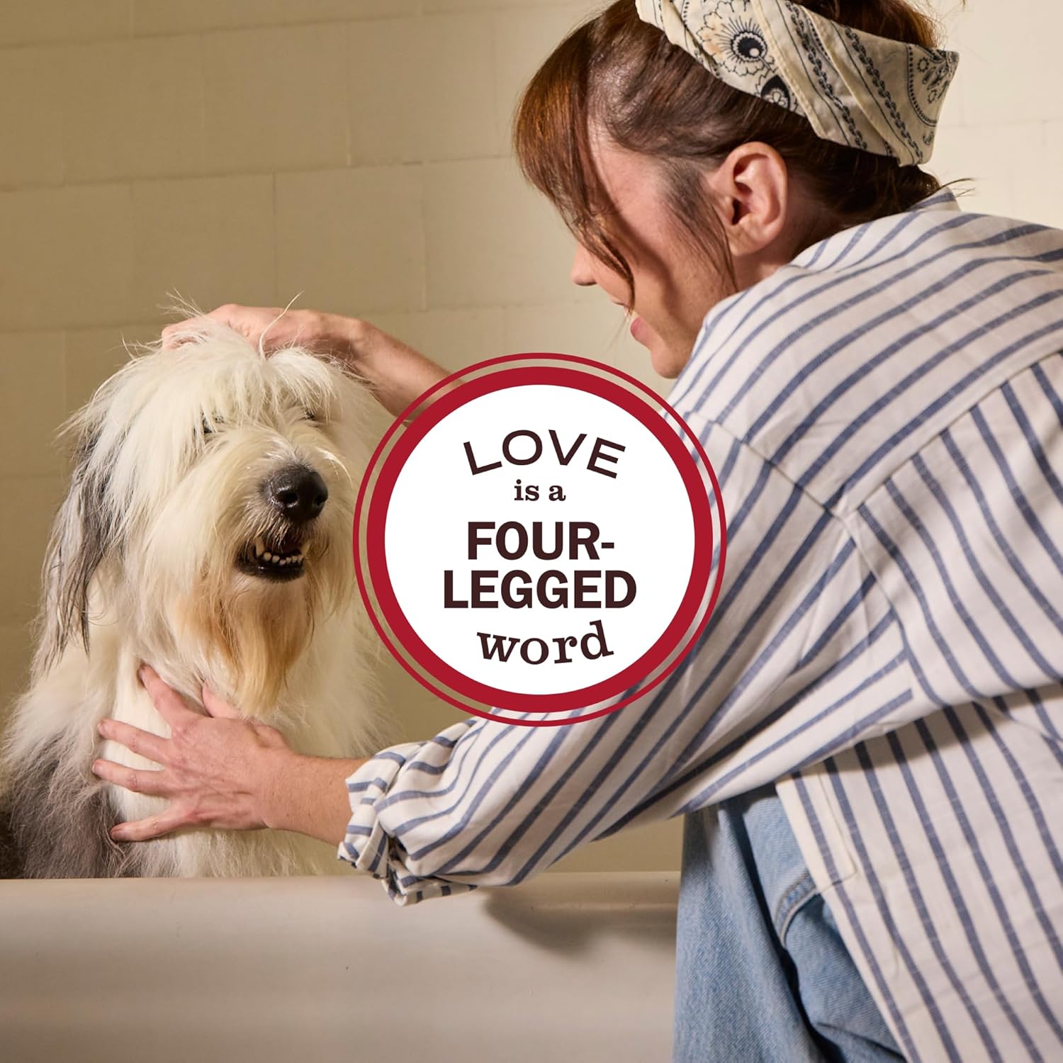 Mrs. Meyer's Clean Day 3-in-1 Dog Shampoo, White Peach & Sweet Chamomile Long-Lasting Scent