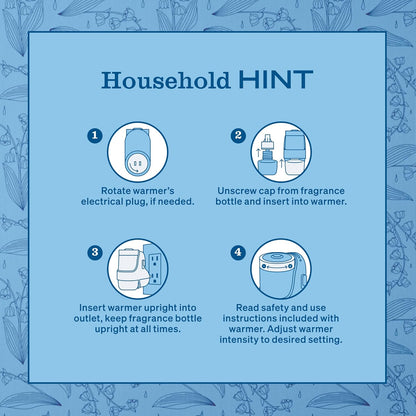 MRS. MEYER'S CLEAN DAY Housewarming Gift Set – Premium Warmer & Refill Kit for New Homeowners
