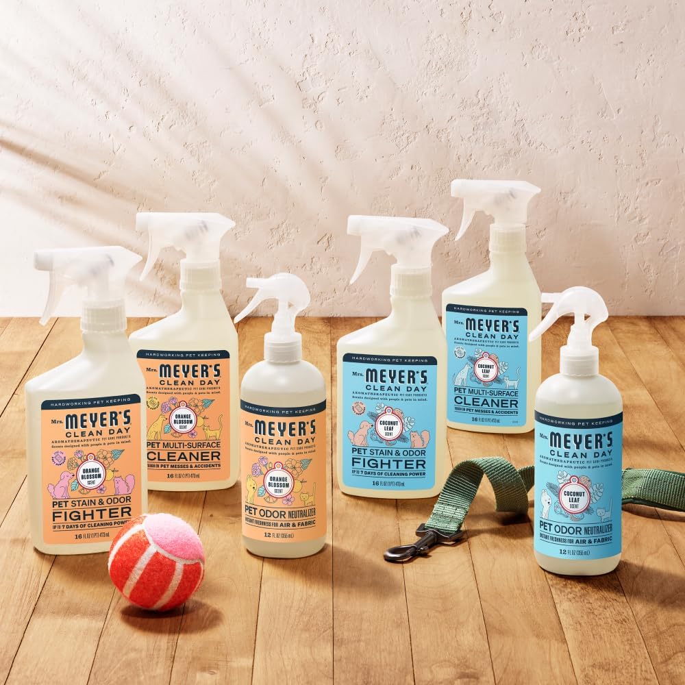 Mrs. MEYER'S CLEAN DAY Pet Stain & Odor Fighter – Kid-Safe Carpet Spray for Family Mudrooms