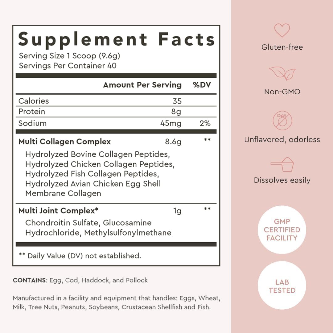 msm + glucosamine + chondroitin joint-support blend included