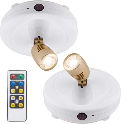 multi-directional swivel head (up/down, left/right adjustment)