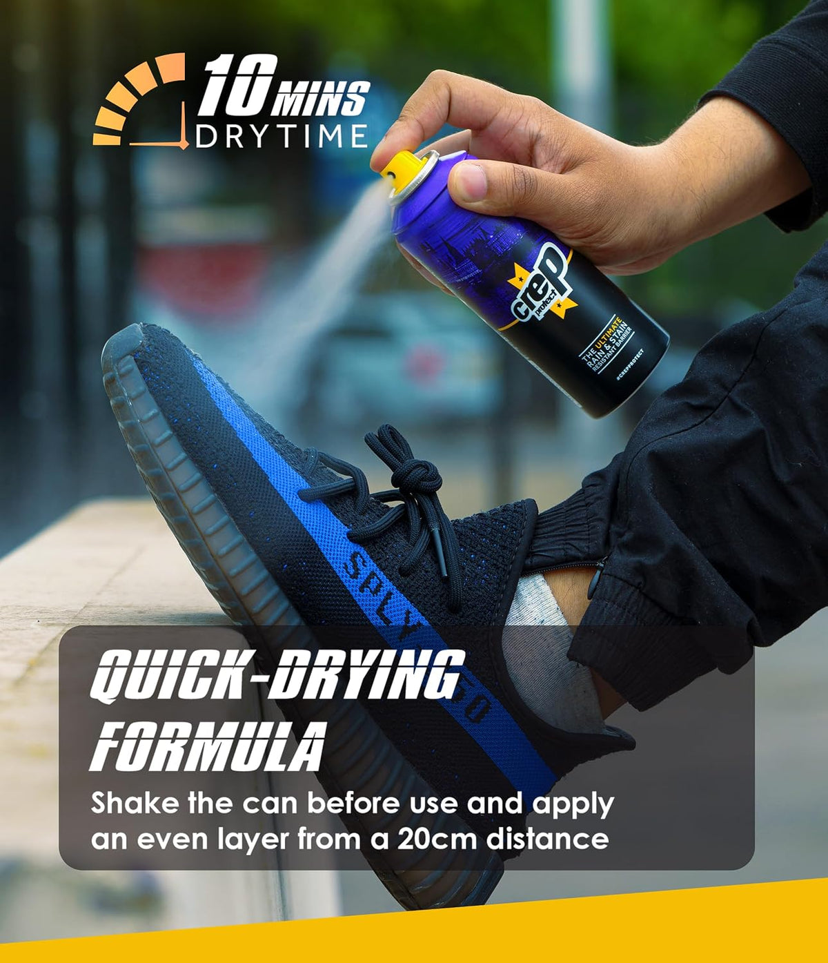 multi-material compatibility: sneaker, leather, nubuck, suede, and canvas