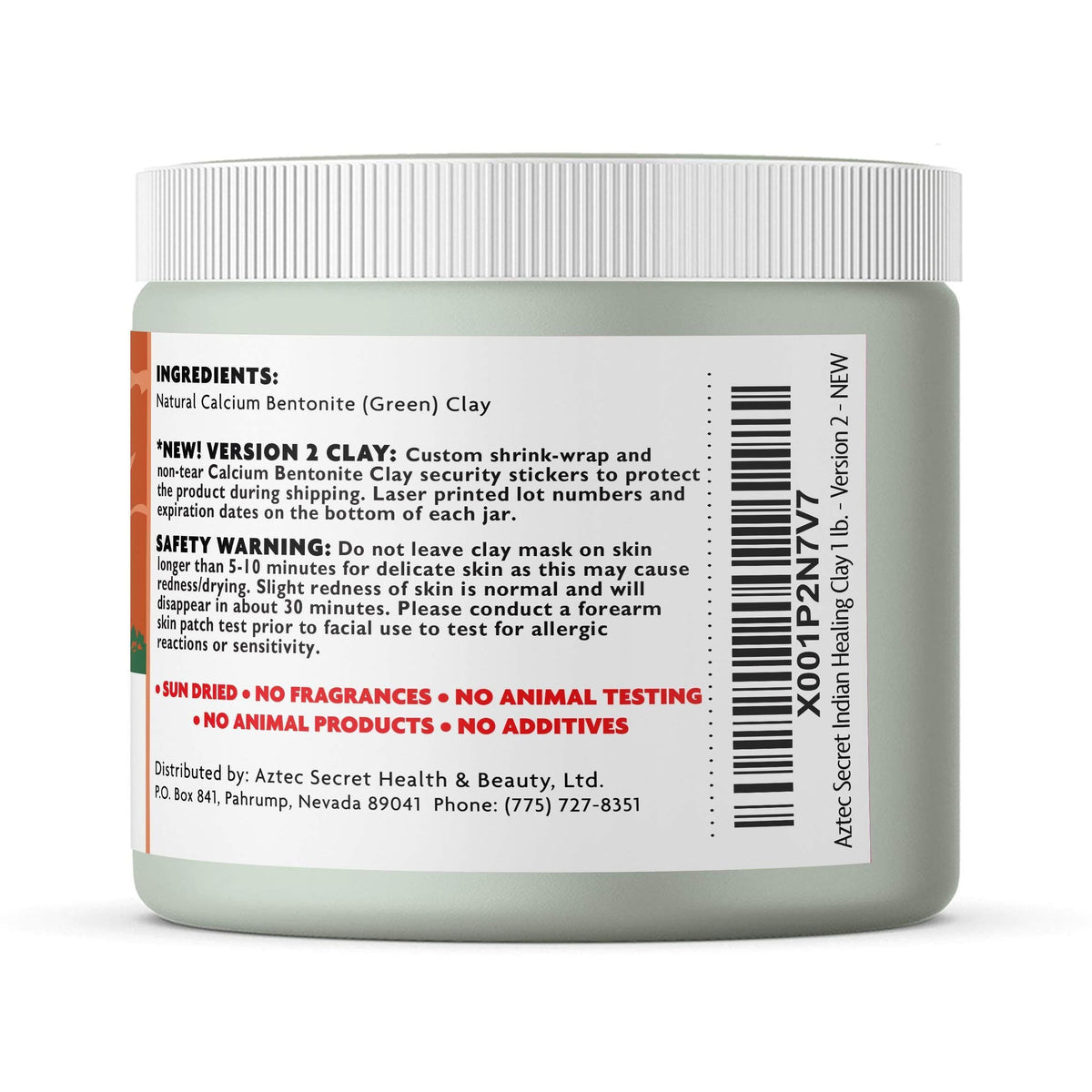 multi-purpose application: face mask, hair mask, body wrap, clay bath, foot soak, and insect bite relief