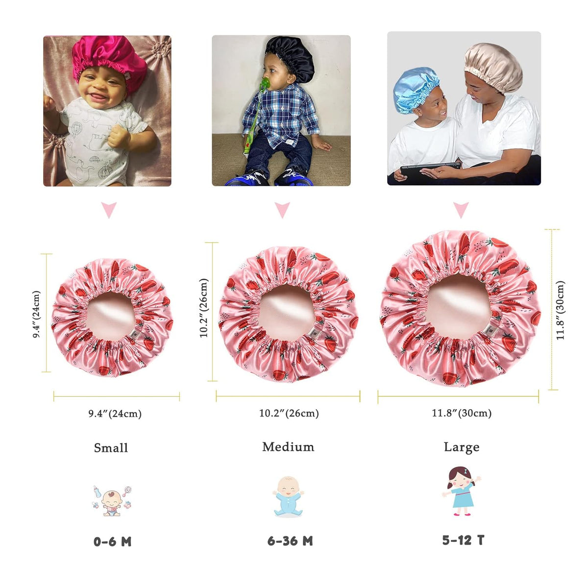 multi-purpose design functioning as sleep cap, wash cap, shower cap, and hair-fixing tool