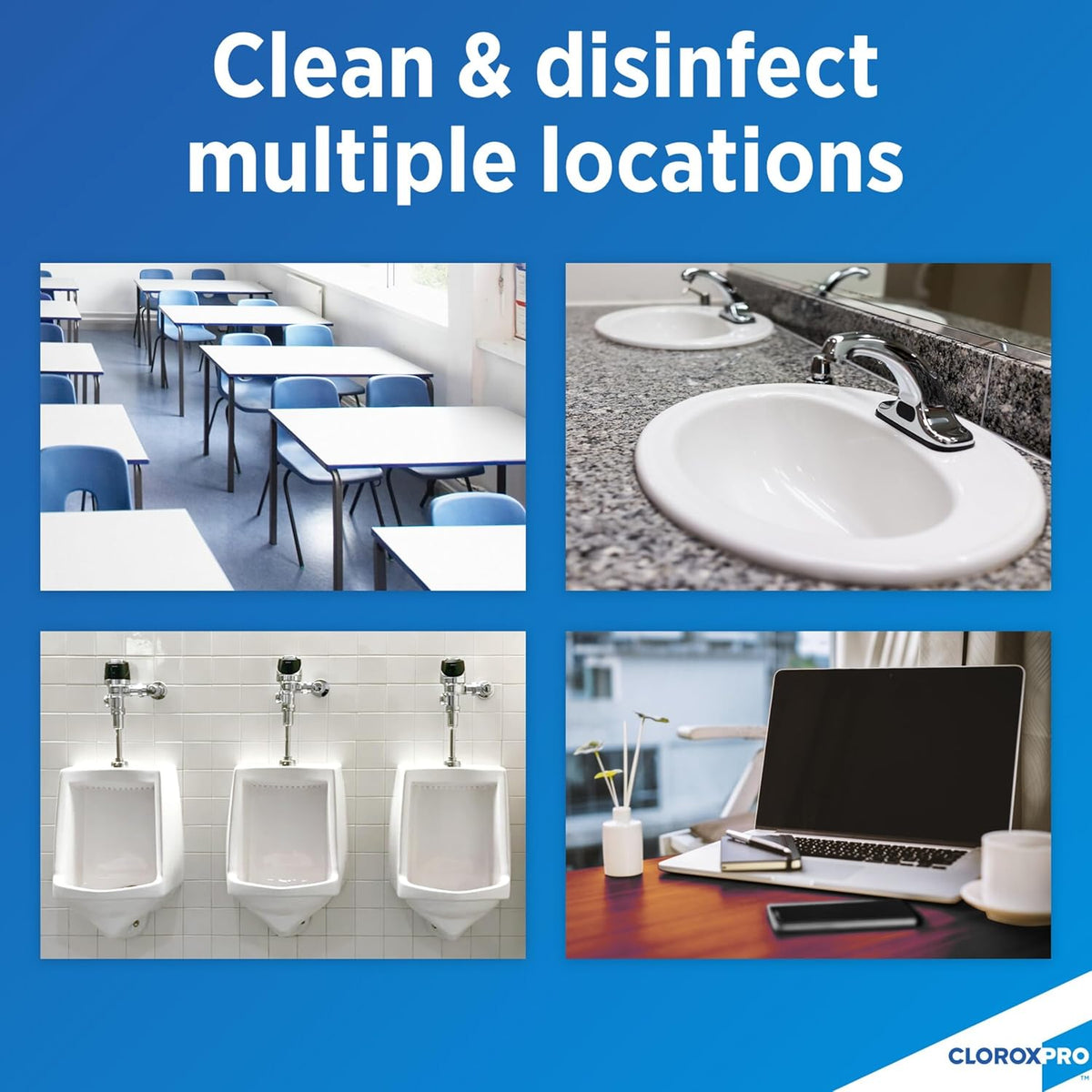 multi-surface compatibility for toilet, tile, countertops, and stone